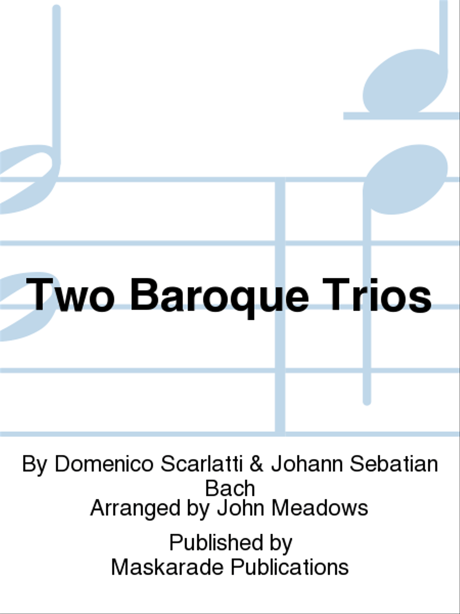 Two Baroque Trios Woodwind Trio scores gallery preview page 1
