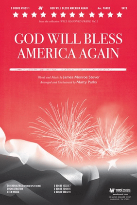 Book cover for God Will Bless America Again - CD ChoralTrax