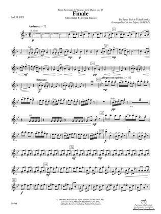 Finale (from Serenade for Strings in C Major, Op. 48, Movement #4 (Terma Russo)): 2nd Flute
