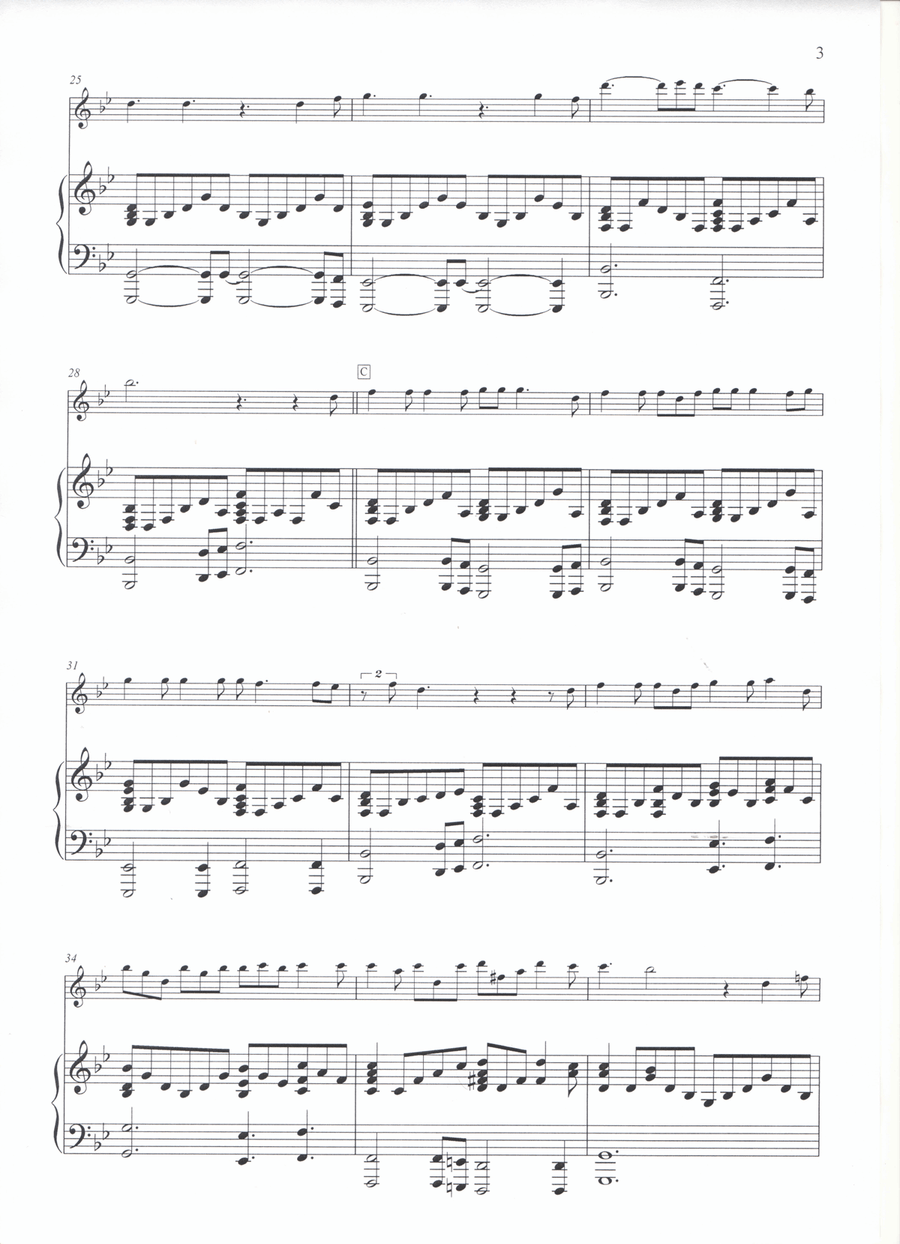 Hallelujah Violin Solo scores gallery preview page 3