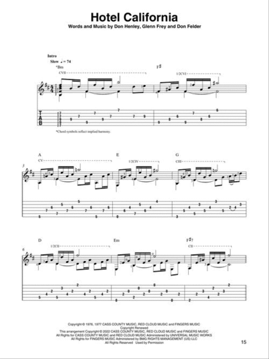 Pop Standards for Fingerstyle Guitar Electric Guitar scores gallery preview page 5