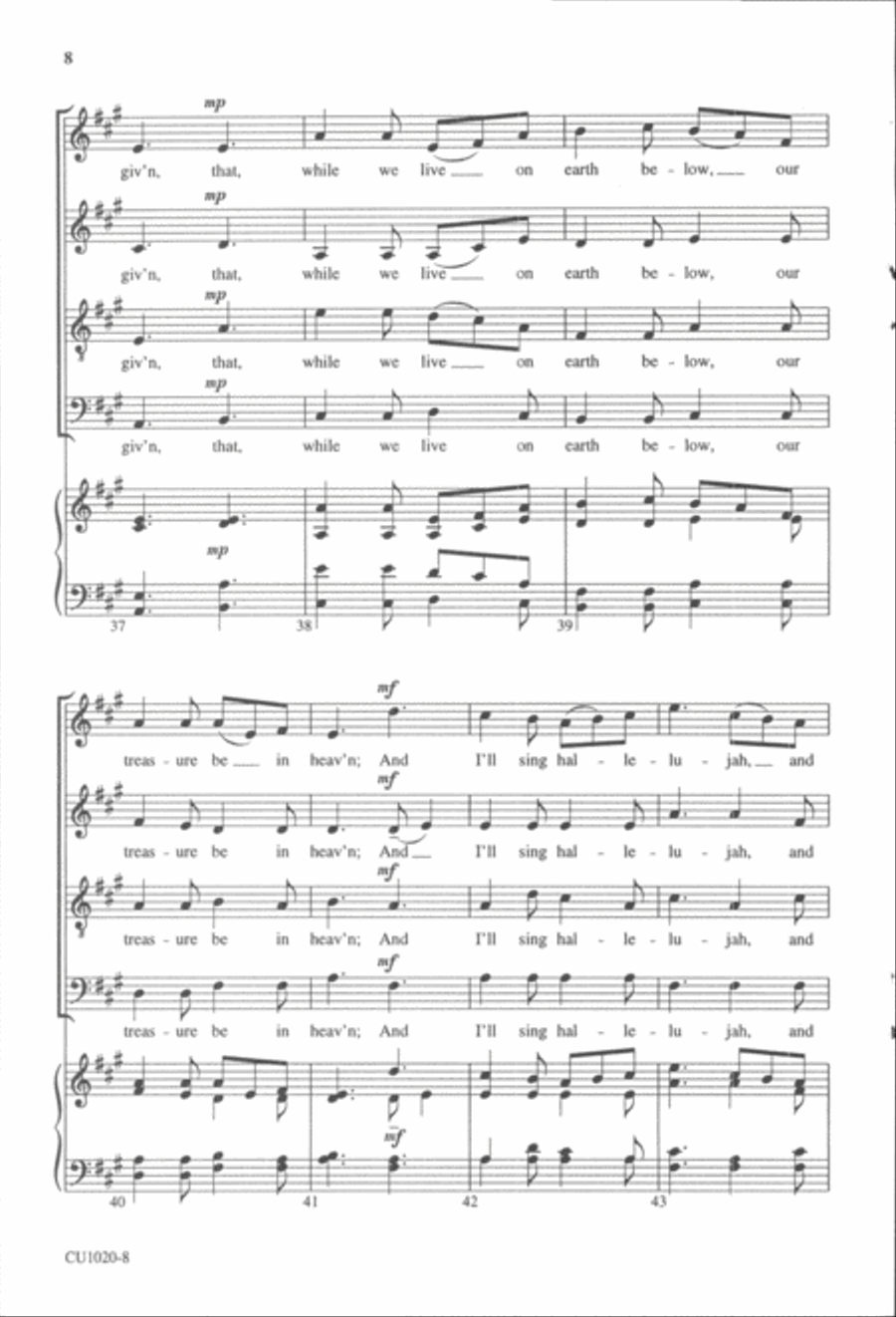 The Eternal Gates 4-Part scores gallery preview page 7