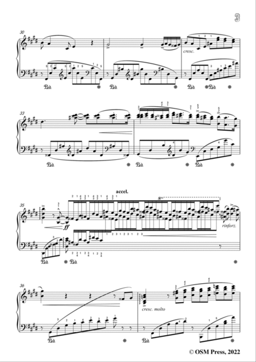 Liszt-Sonetto 104 del Petrarca,S.161 No.5,from Annees de pelerinage II,S.161 Piano Solo scores gallery preview page 5