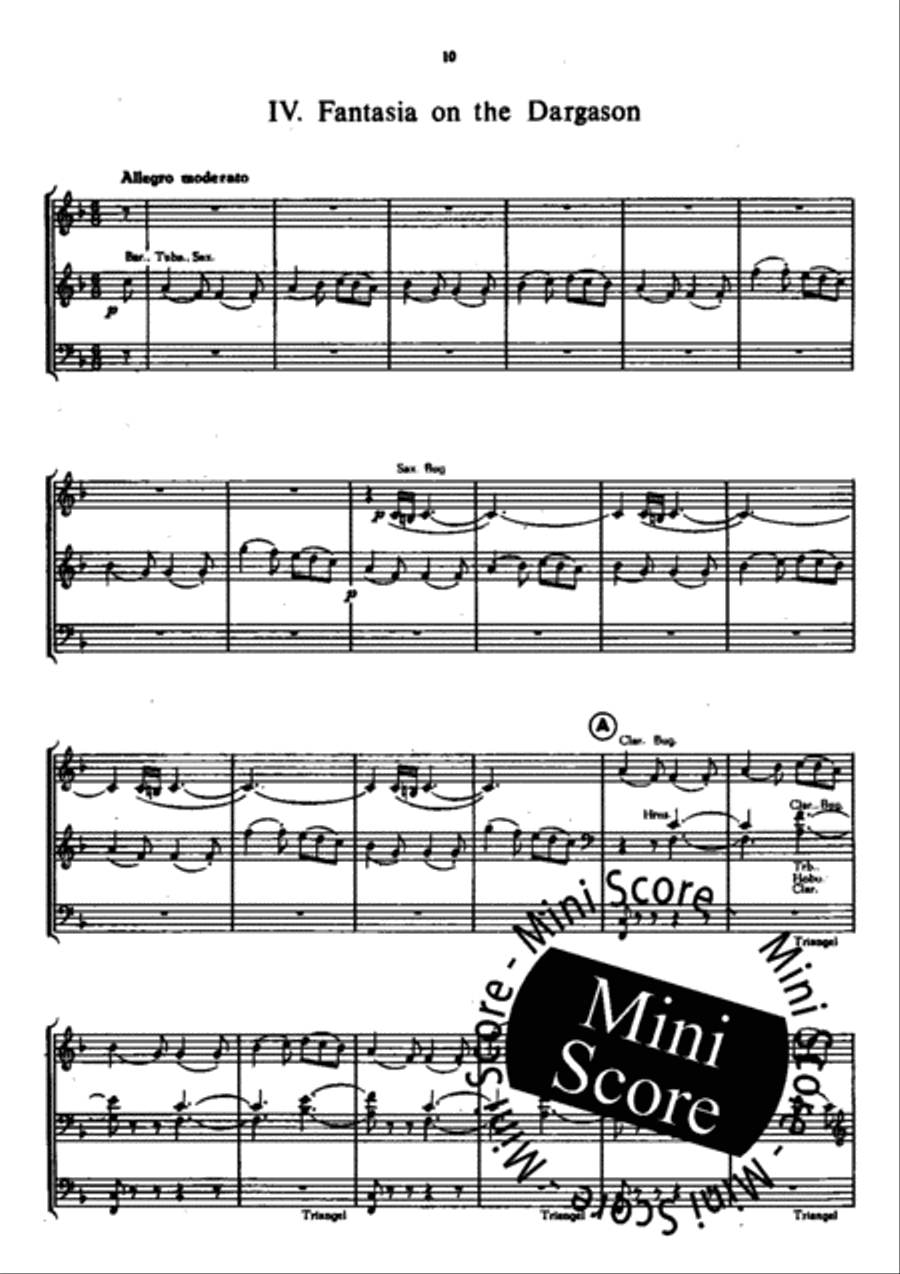 Second Suite Concert Band scores gallery preview page 14