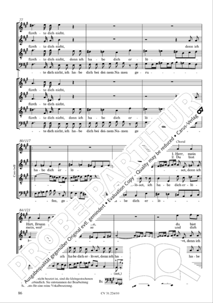 The complete motets (without Bc) Choir scores gallery preview page 93