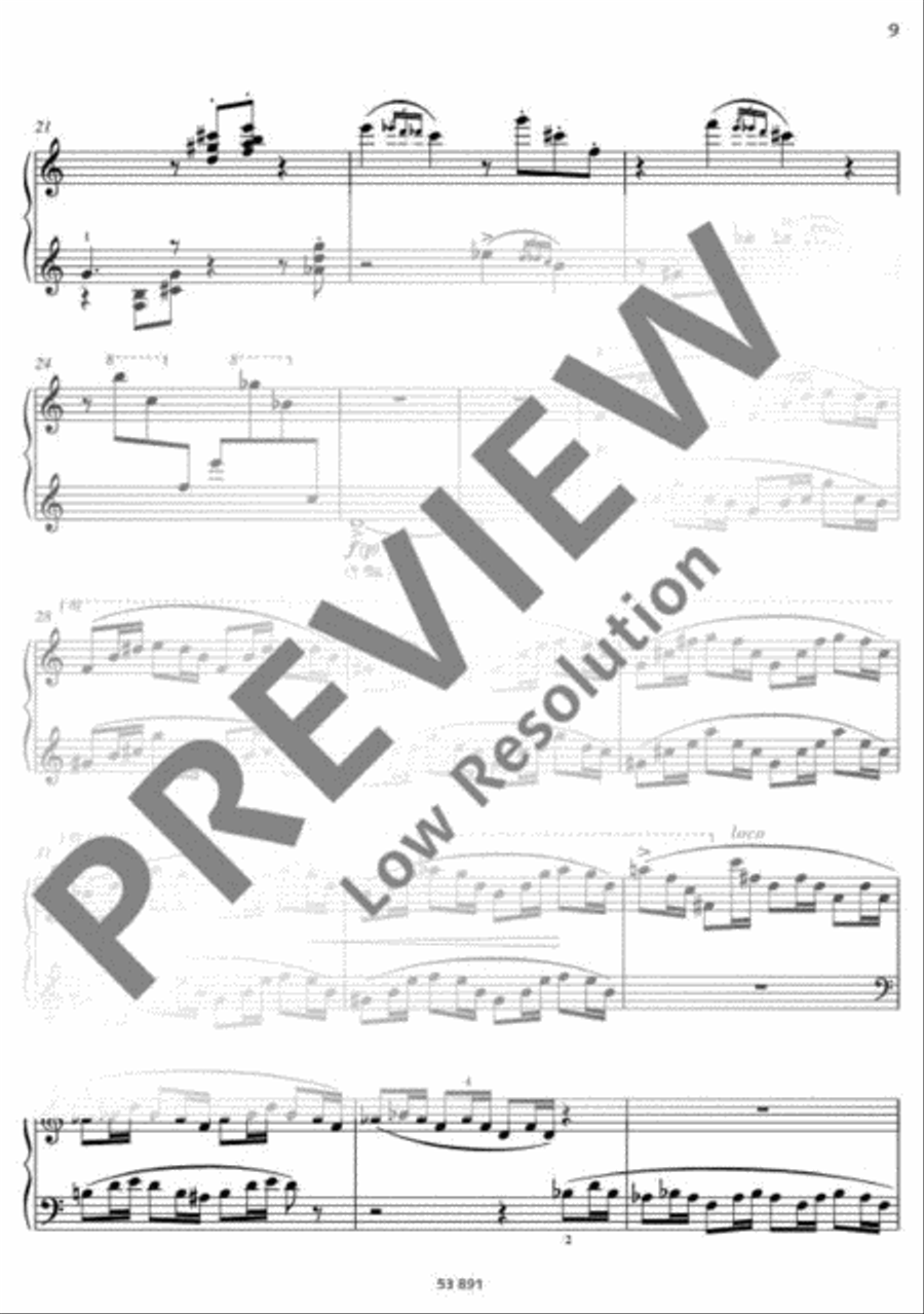 Pas de deux Piano Duet scores gallery preview page 10