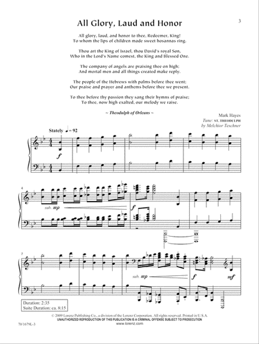 Palms and Passion Suite Piano Solo scores gallery preview page 3