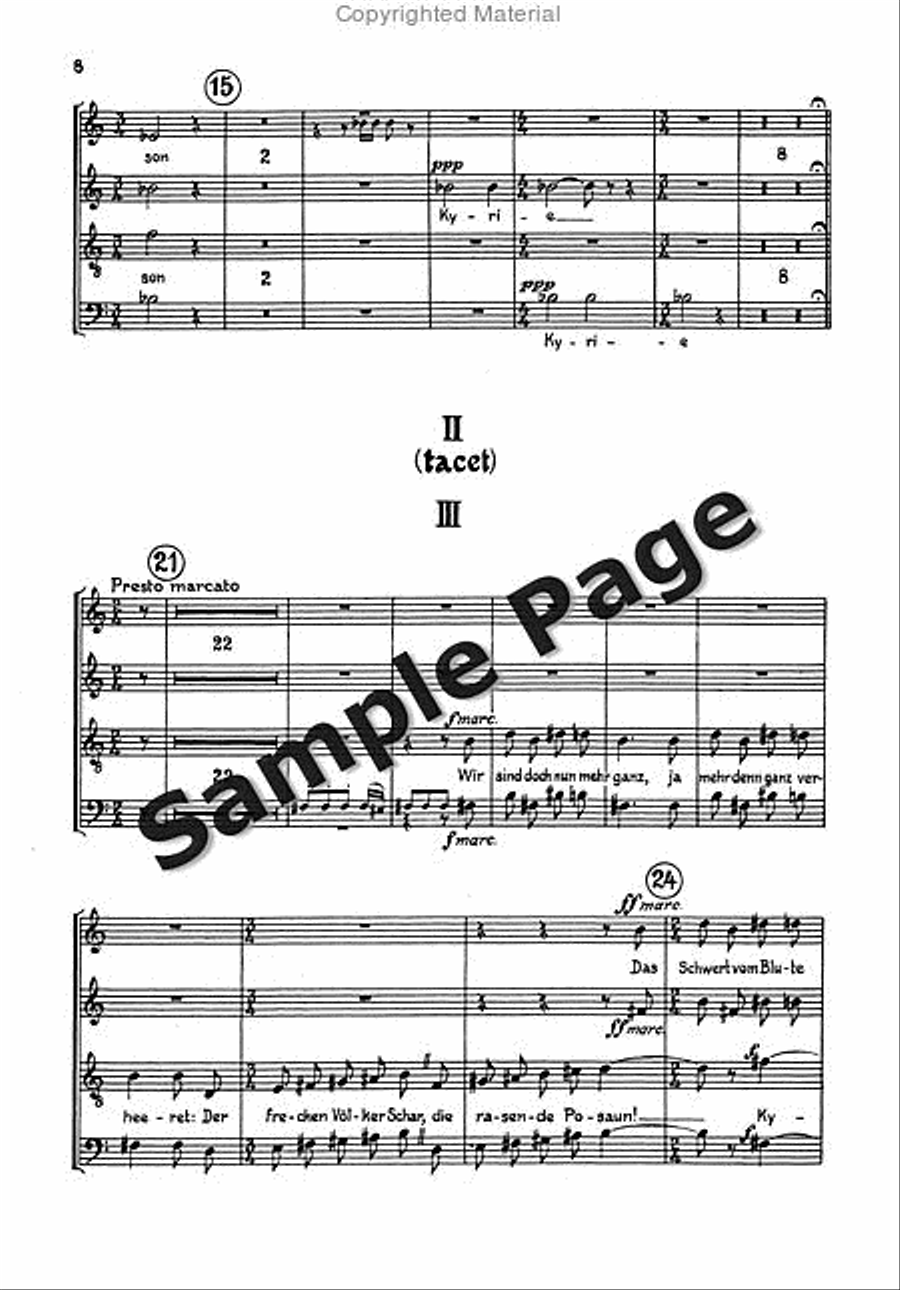 Cantata 2 Alto/chor/2 Pianos 4-Part scores gallery preview page 9