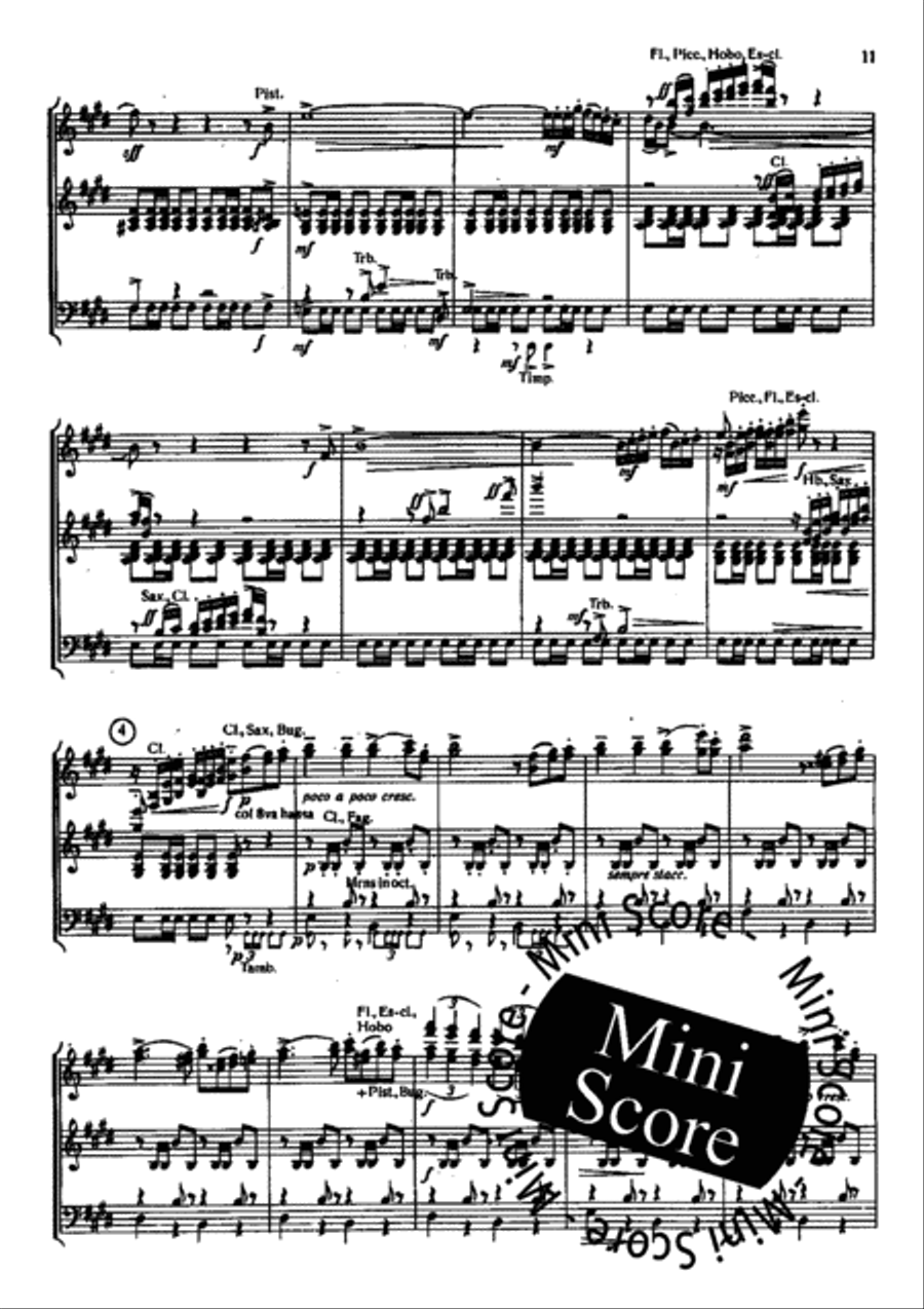 Capriccio Italien Capriccio Italien Concert Band scores gallery preview page 14