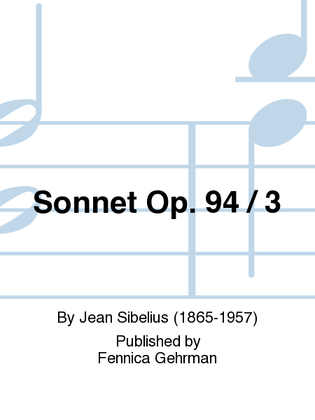 Book cover for Sonnet Op. 94 / 3