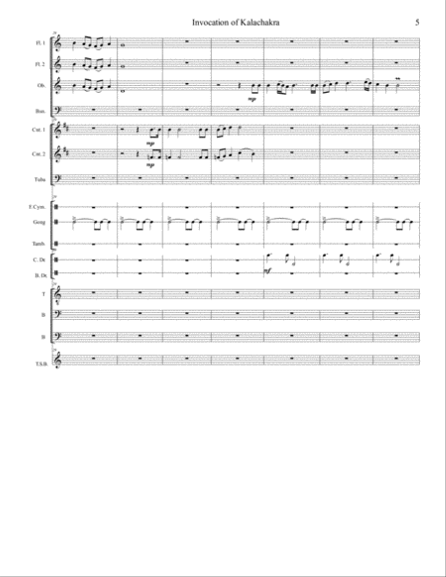 Invocation of Kalachakra Invocation of Kalachakra TTBB scores gallery preview page 5