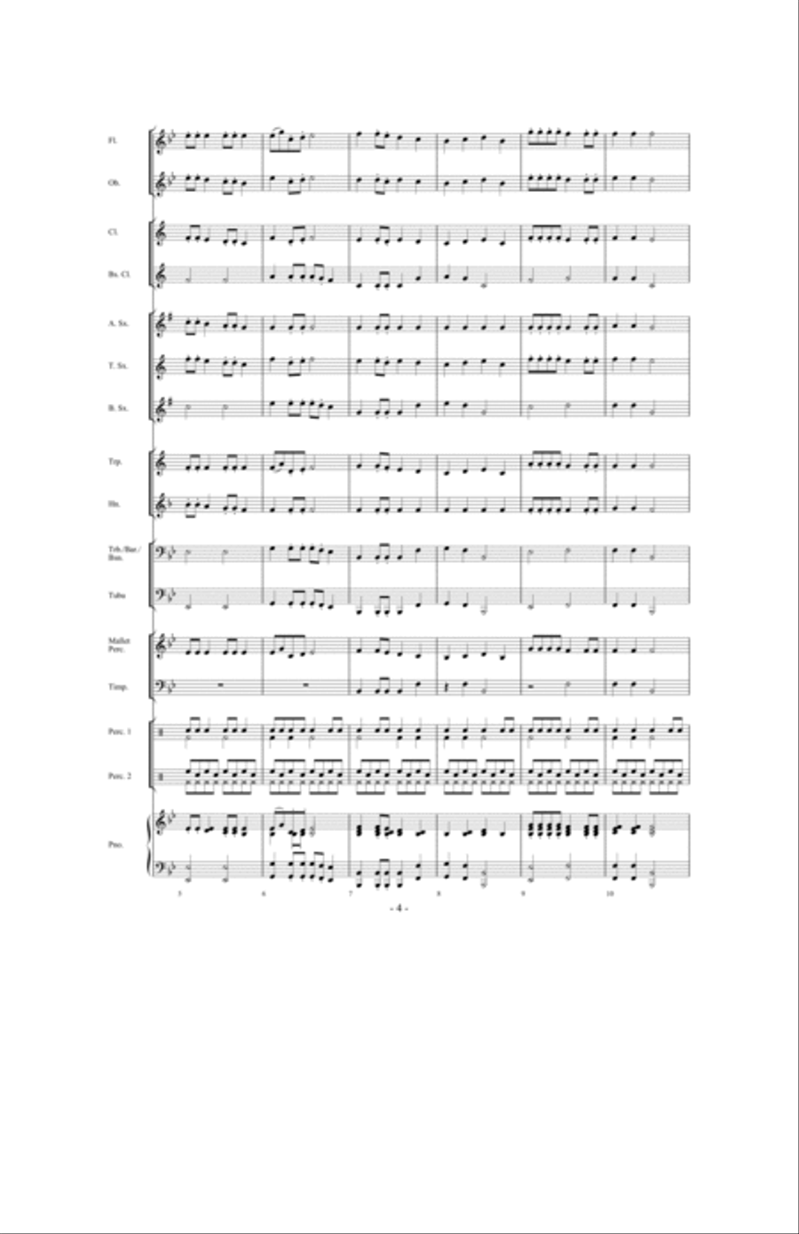 Santa's Holiday Favorites Concert Band scores gallery preview page 3