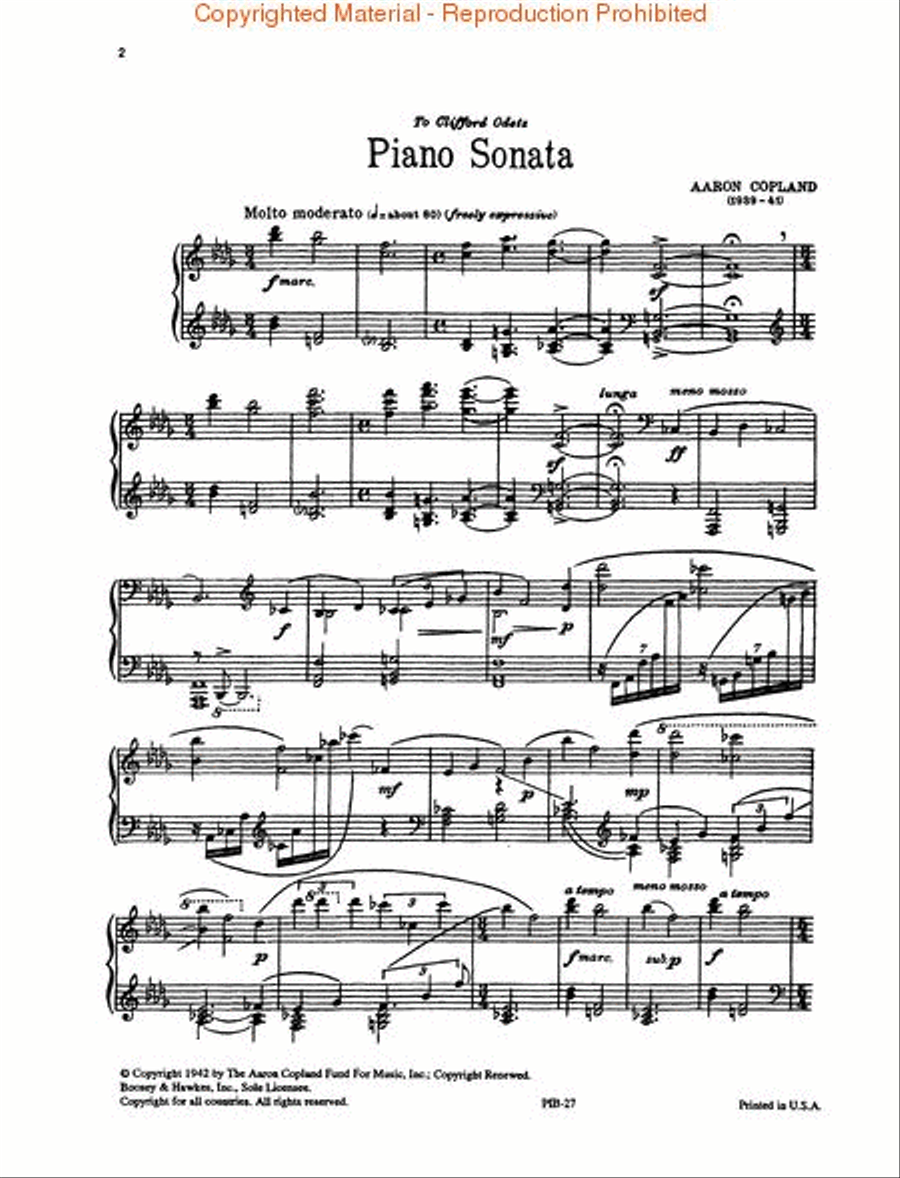 Piano Sonata Piano Solo scores gallery preview page 2