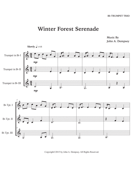 Winter Forest Serenade (Trumpet Trio) image number null