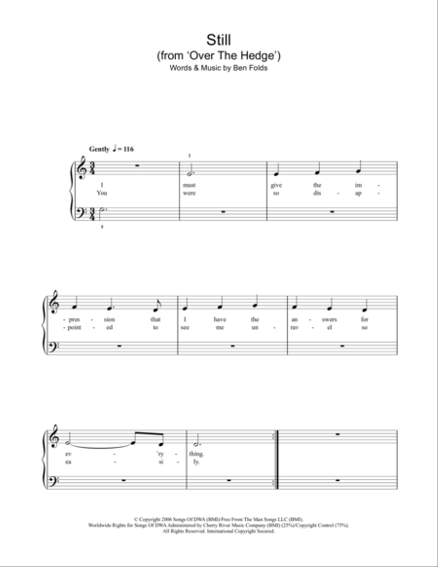 Still Still Voice scores gallery preview page 1