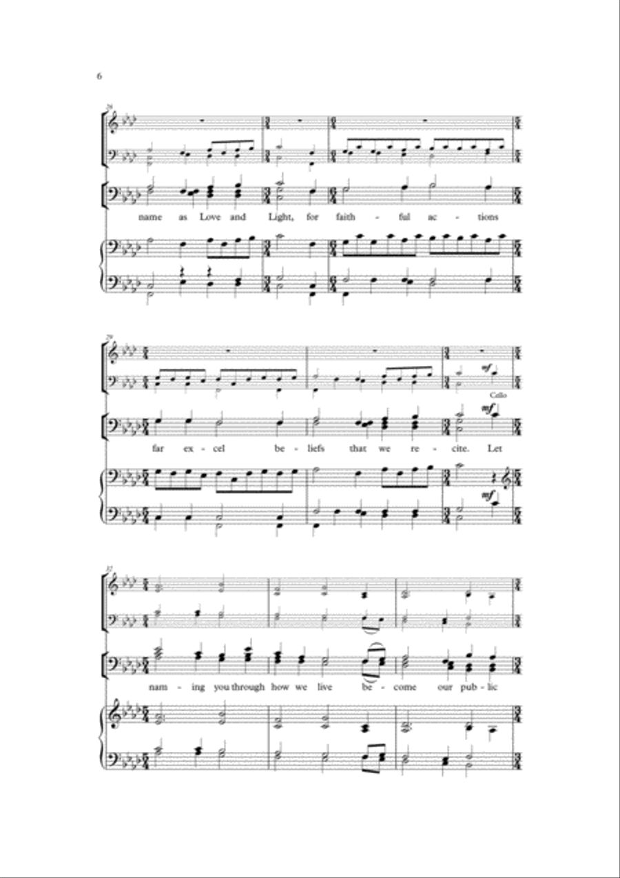 Too often, God, your name is used 4-Part scores gallery preview page 5