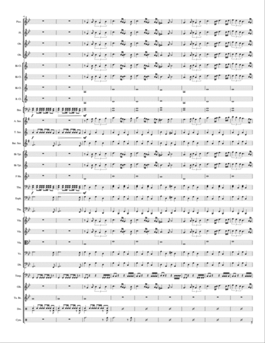 Amo Per Lei Concert Band scores gallery preview page 5