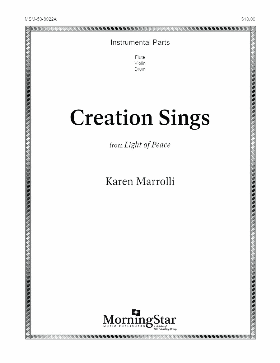 Creation Sings Creation Sings Choir scores gallery preview page 1