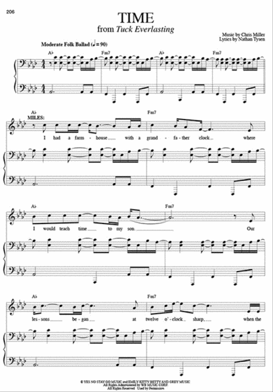 Contemporary Theatre Songs – Baritone Voice scores gallery preview page 5