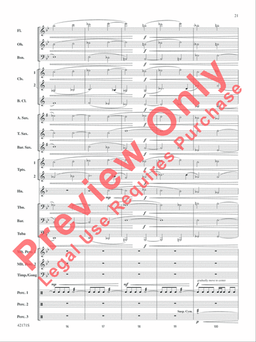 Prelude and Firestorm Concert Band scores gallery preview page 22