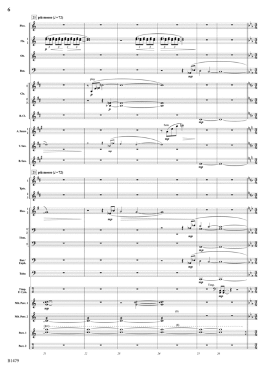 Gravity Wave: Score Concert Band scores gallery preview page 6