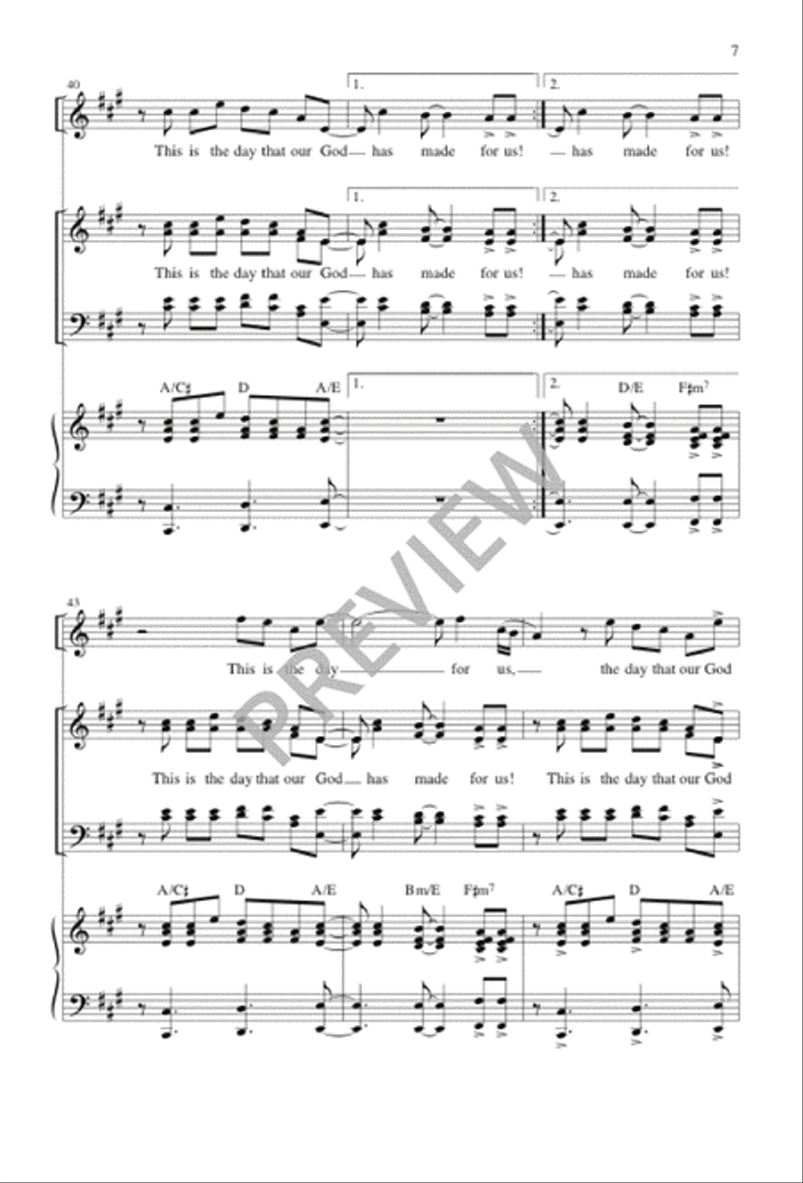 This Is the Day This Is the Day 4-Part scores gallery preview page 7