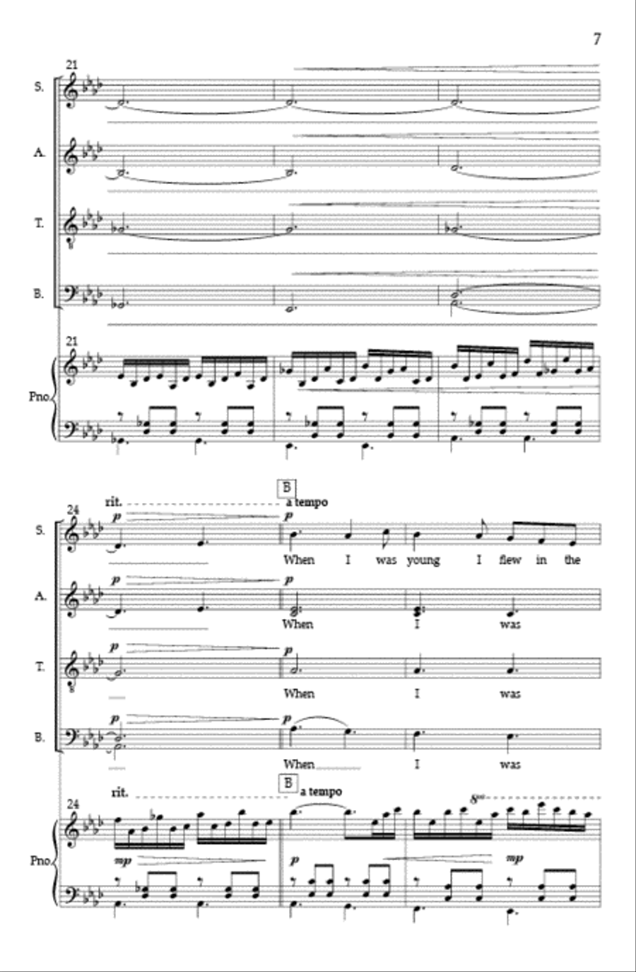Across the Vast, Eternal Sky (Vocal Score) SSAATTBB scores gallery preview page 6