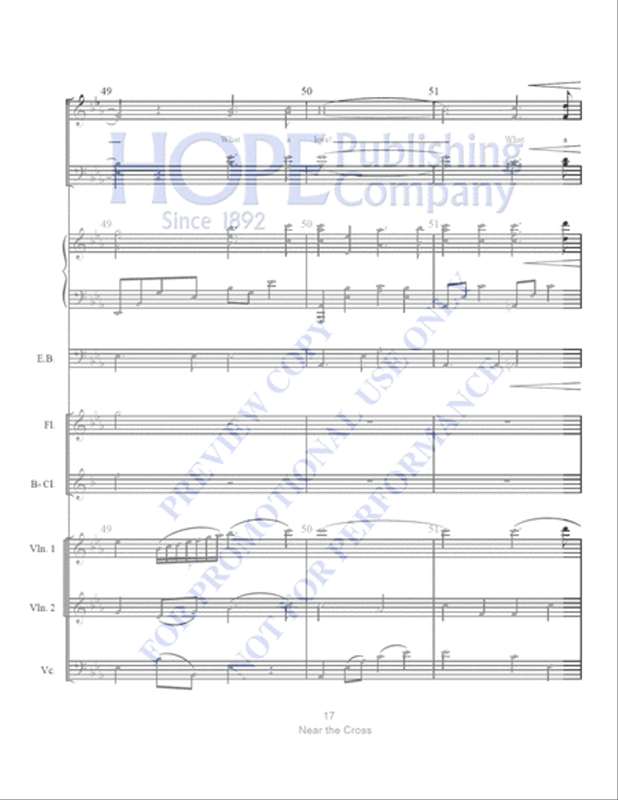 Near the Cross with The Power of the Cross Clarinet scores gallery preview page 18