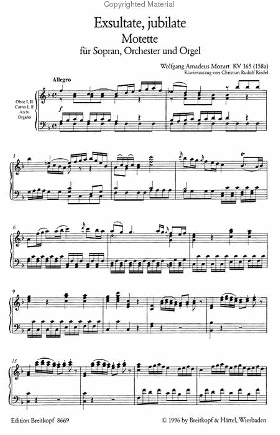 Exsultate, jubilate K. 165 (158a)