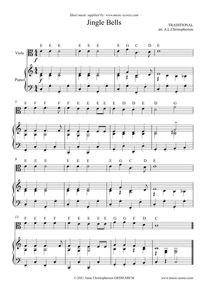 Jingle Bells - Very Easy Viola image number null