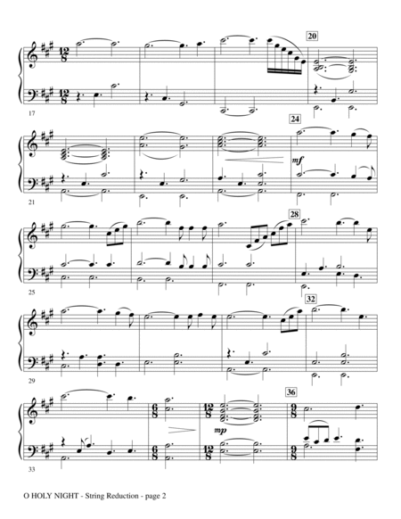 O Holy Night (with "Jesu, Joy of Man's Desiring") - Keyboard String Reduction