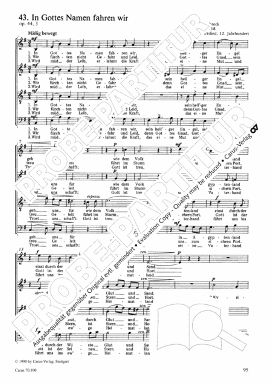 Geistliches Chorbuch der Romantik Choir scores gallery preview page 96