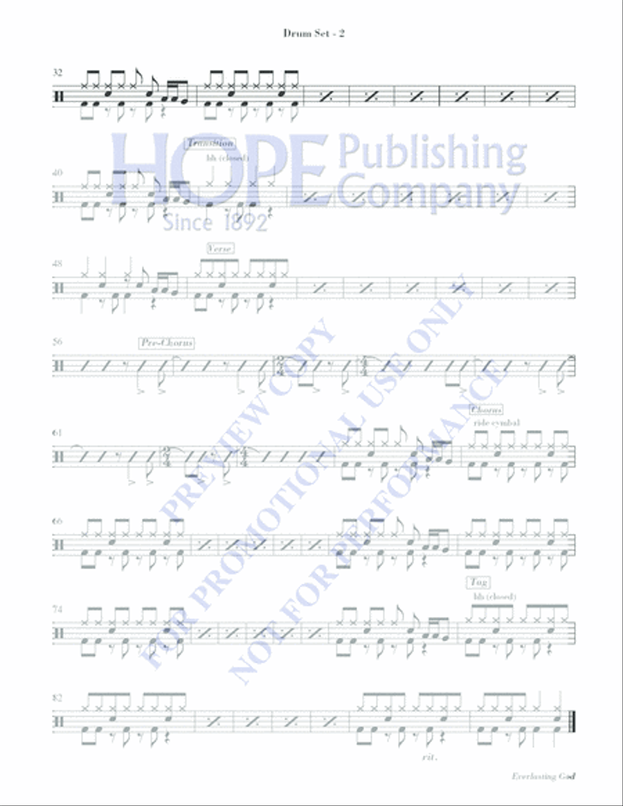 Everlasting God Everlasting God Handbell Choir scores gallery preview page 8