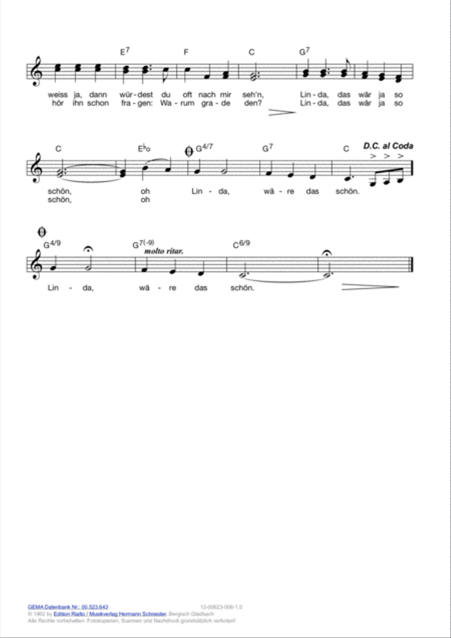 Linda (Ein Haus in den Rockies) Voice scores gallery preview page 5