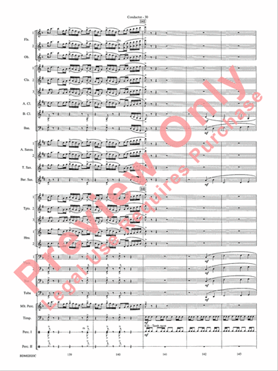 Prairiesong Concert Band scores gallery preview page 33