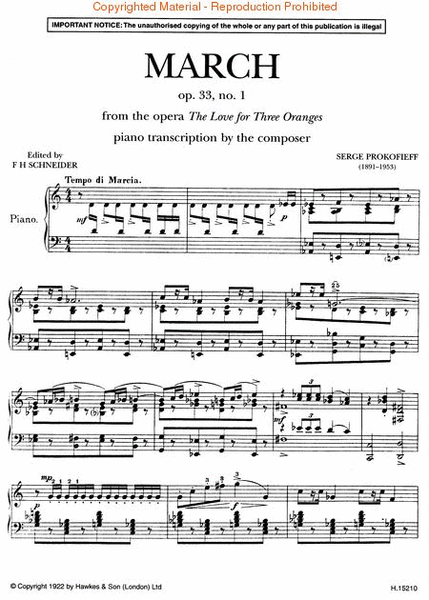March, Op. 33, No. 1