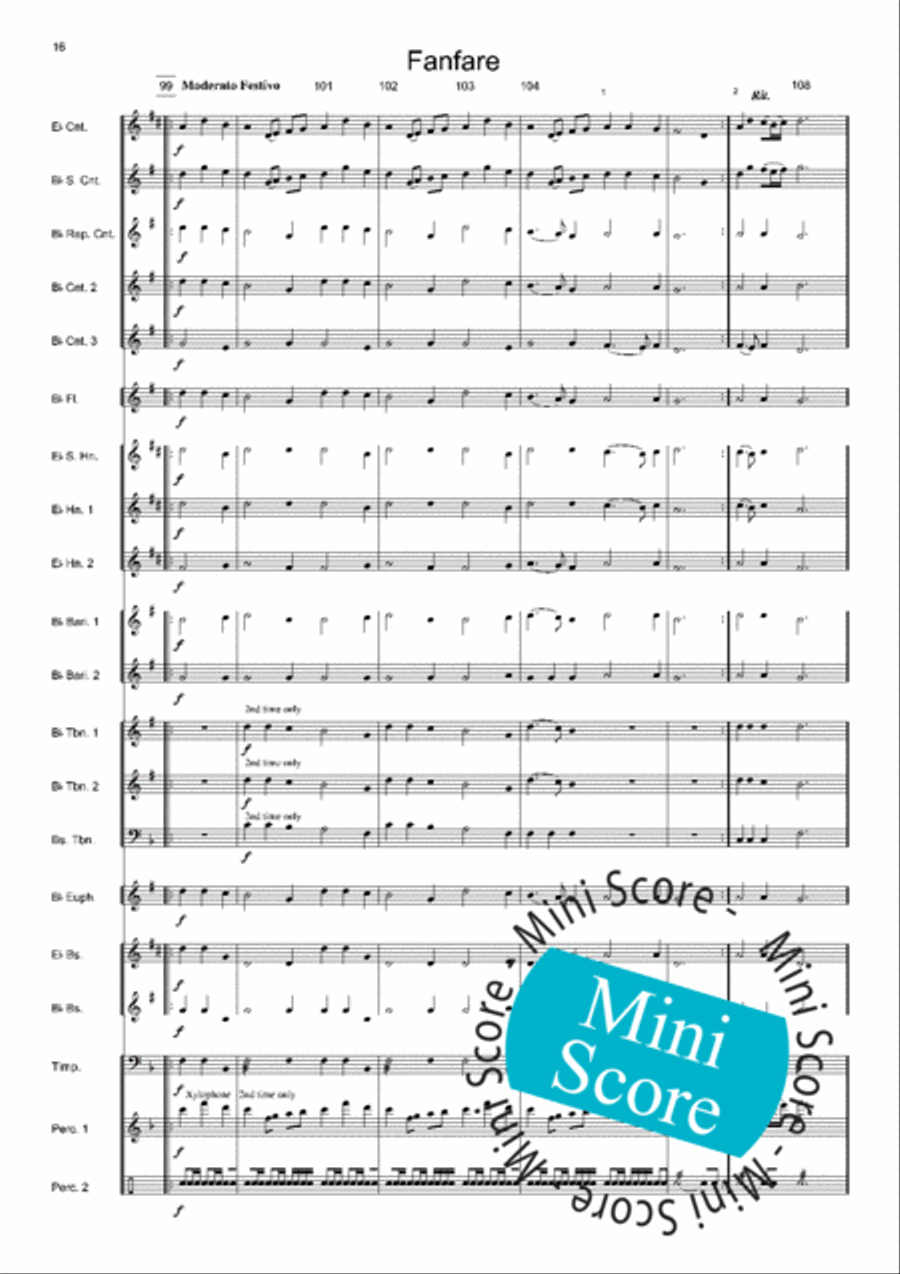 Fanfare, Dance and Choral Choir scores gallery preview page 20