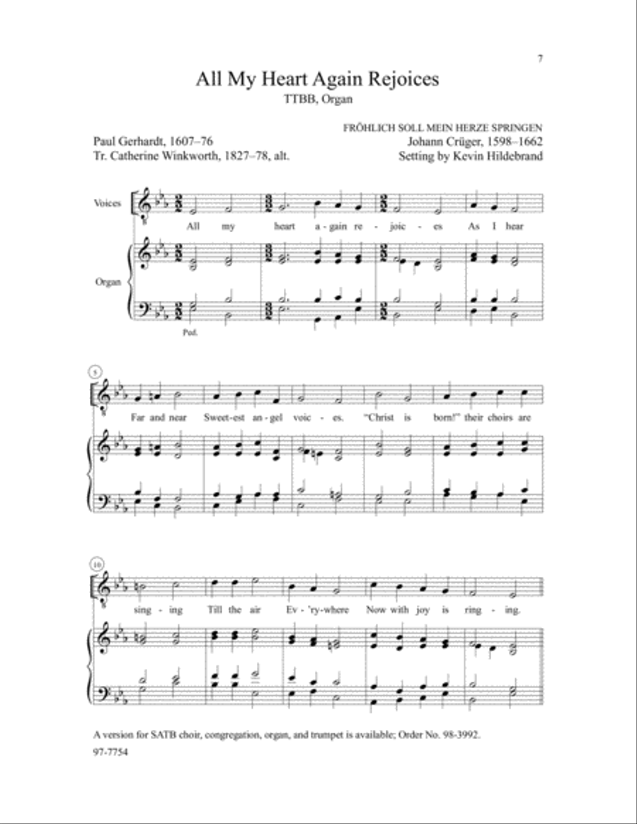 Reformation Hymns for Men's Voices TTBB scores gallery preview page 3