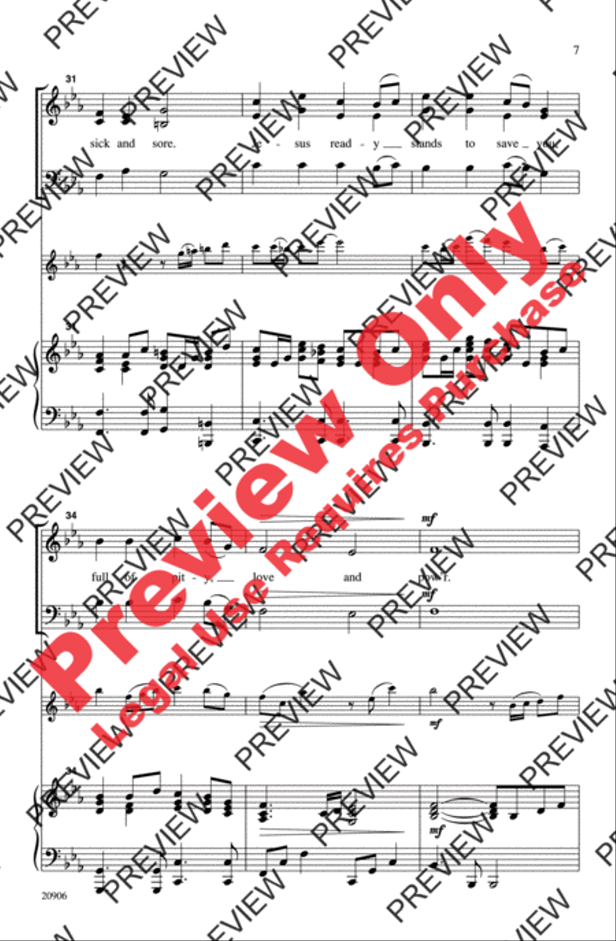 Is There Room for a Sinner? 3-Part scores gallery preview page 7