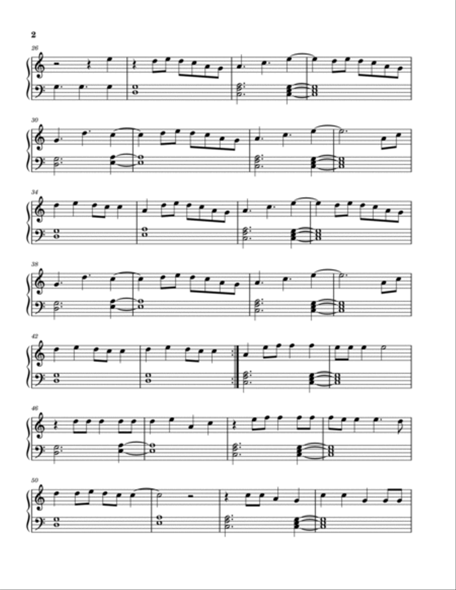 They Don't Know About Us Piano Solo scores gallery preview page 2
