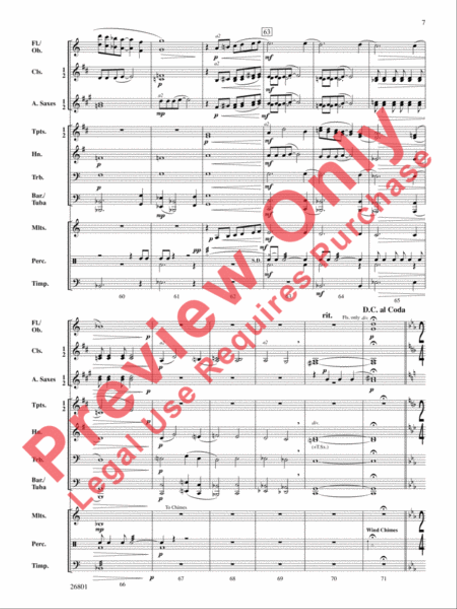 Albemarle Fantasy Albemarle Fantasy Concert Band scores gallery preview page 8