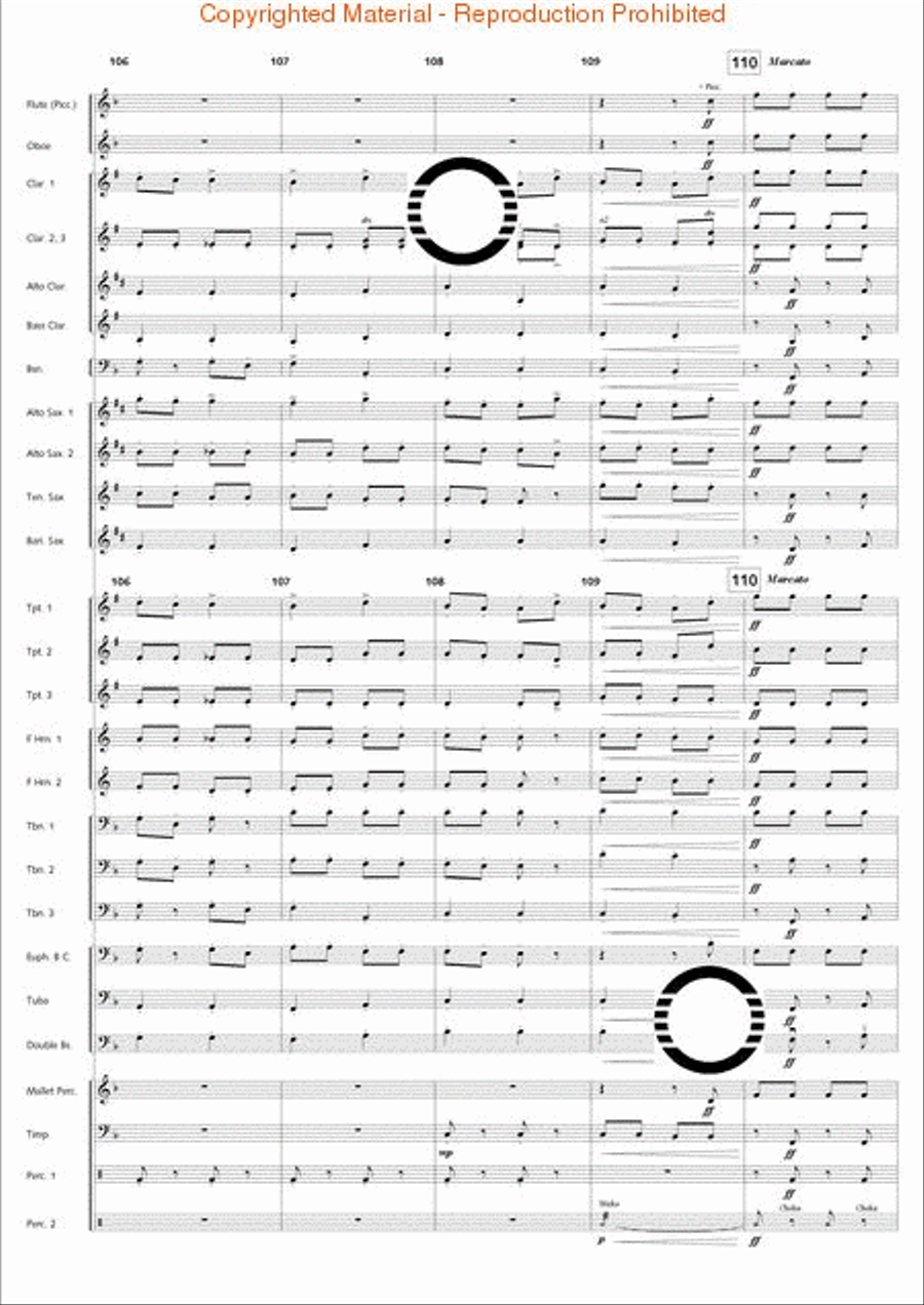 Academic Festival Overture Concert Band scores gallery preview page 23