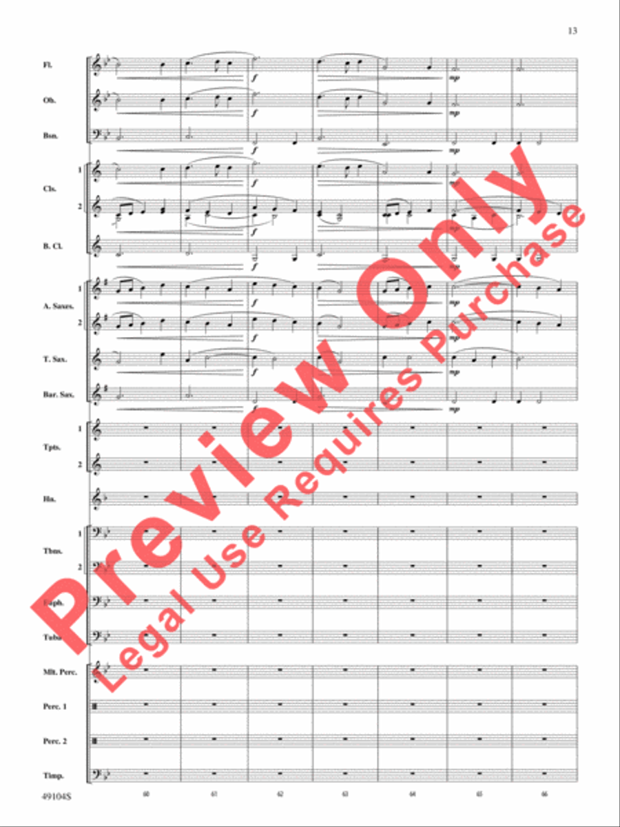 Folk Song Celebration Folk Song Celebration Concert Band scores gallery preview page 14