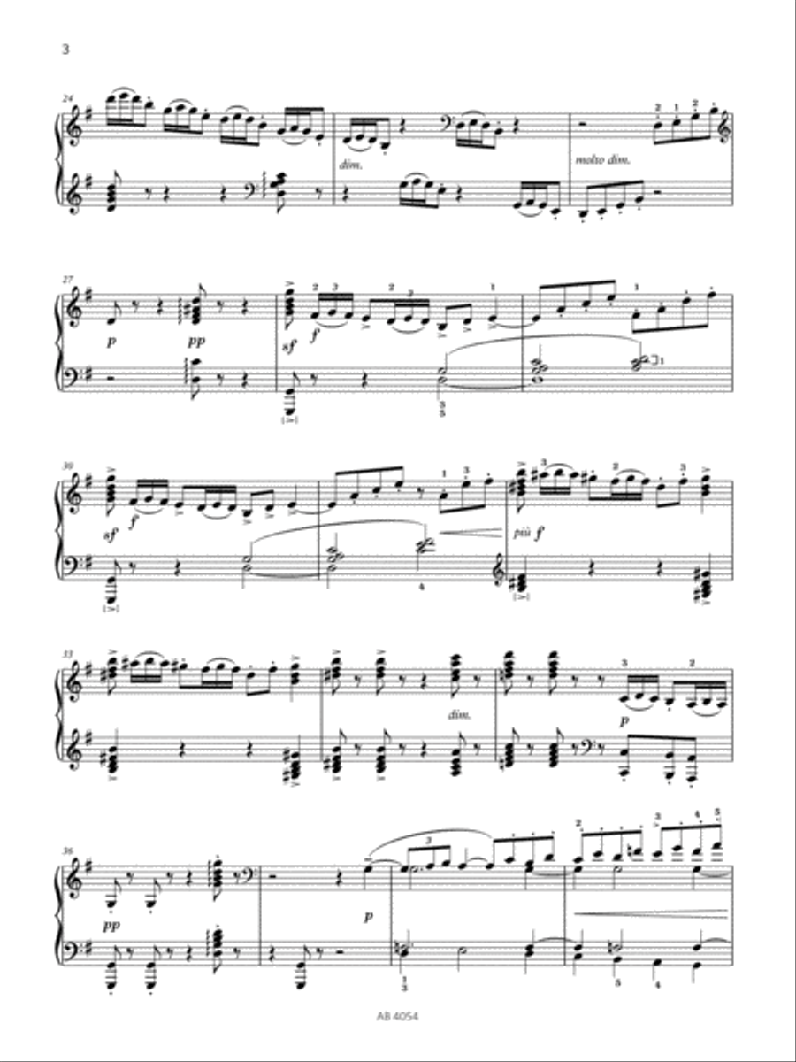 Arabesque No. 2 (Grade 8, list C2, from the ABRSM Piano Syllabus 2023 & 2024) Piano Method scores gallery preview page 3