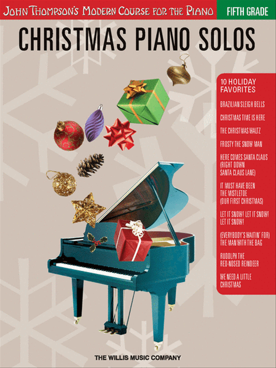 Christmas Piano Solos – Fifth Grade (Book Only) Piano Solo scores gallery preview page 1