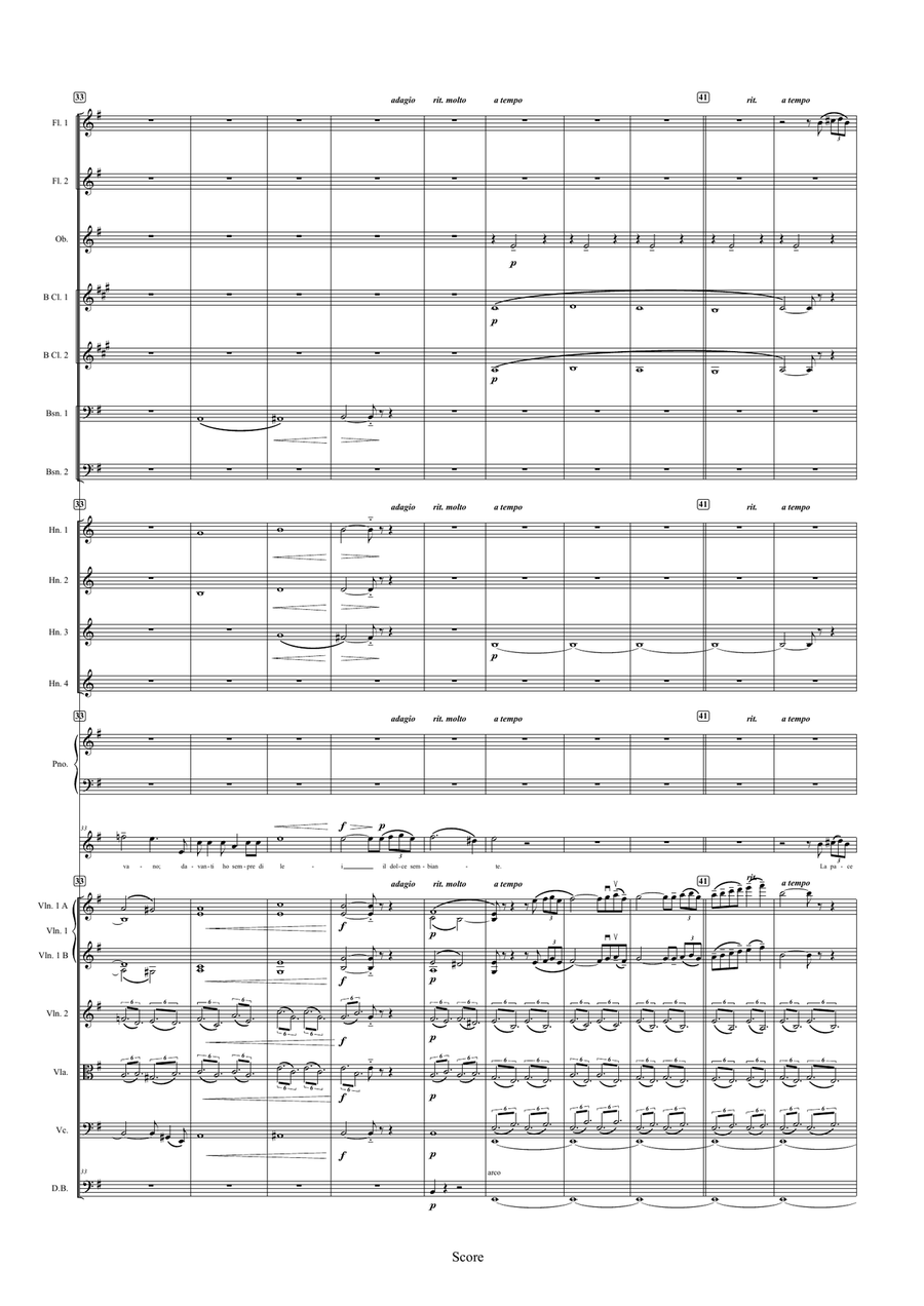 Lamento di Federico from L'Arlesiana Full Orchestra scores gallery preview page 5
