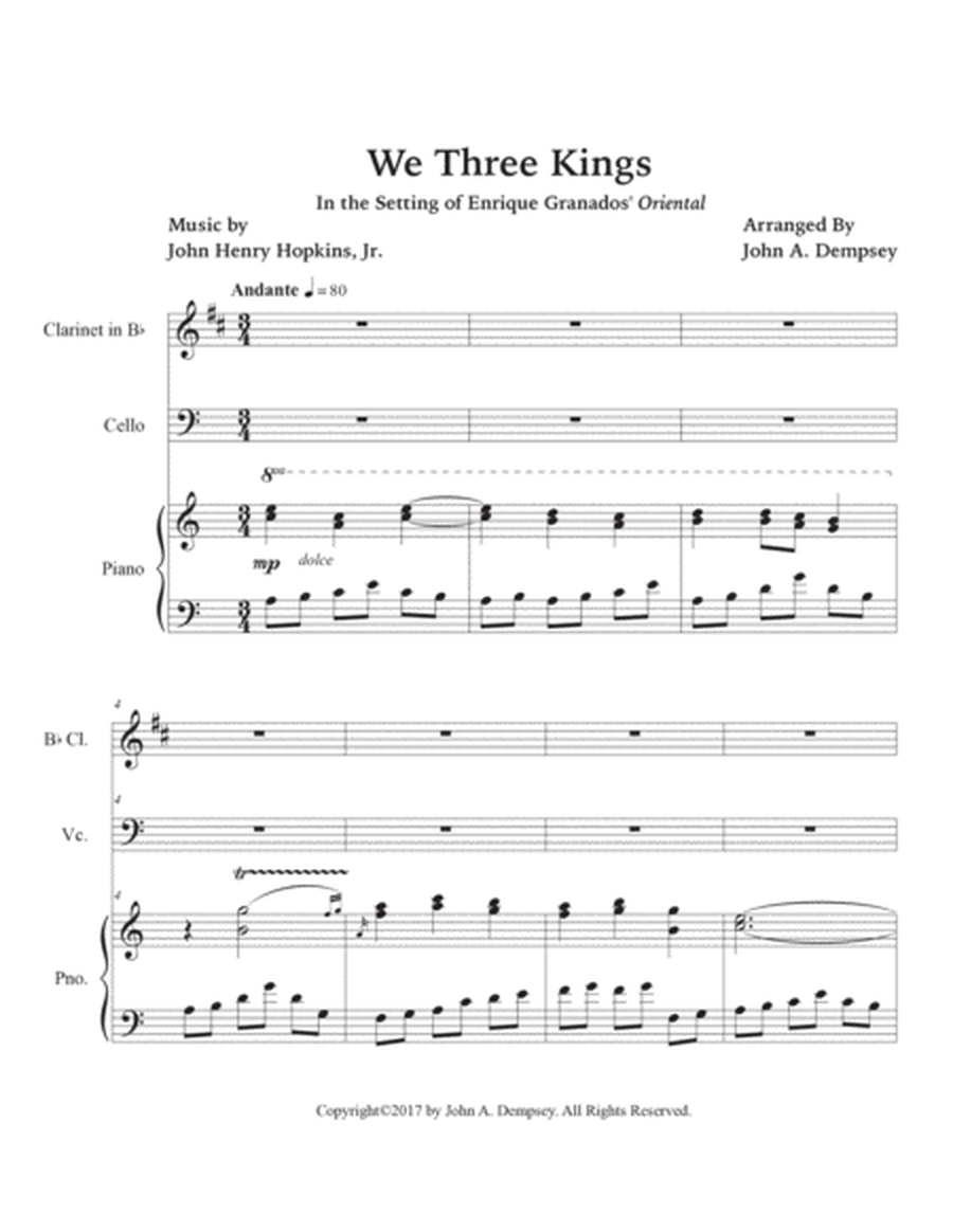 We Three Kings (Trio for Clarinet, Cello and Piano) image number null