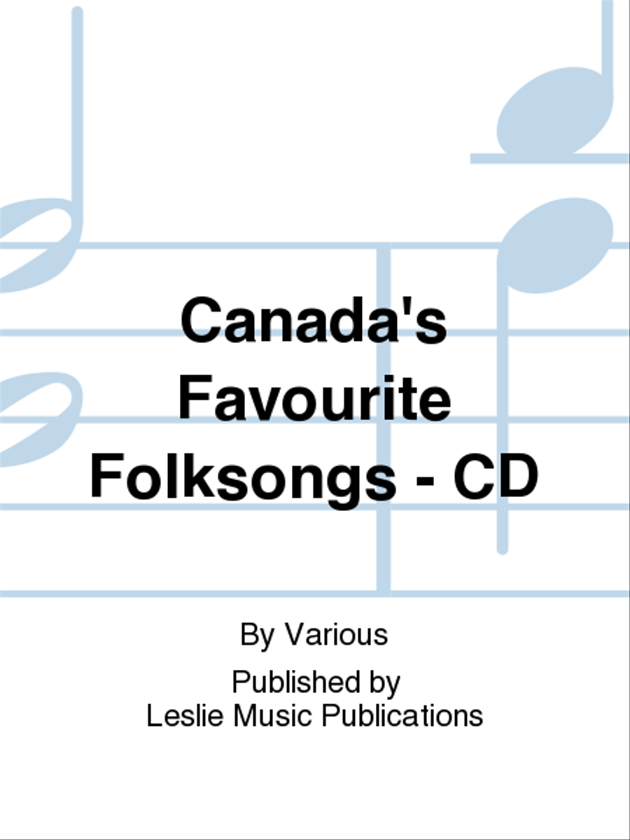 Canada's Favourite Folksongs - CD CD scores gallery preview page 1