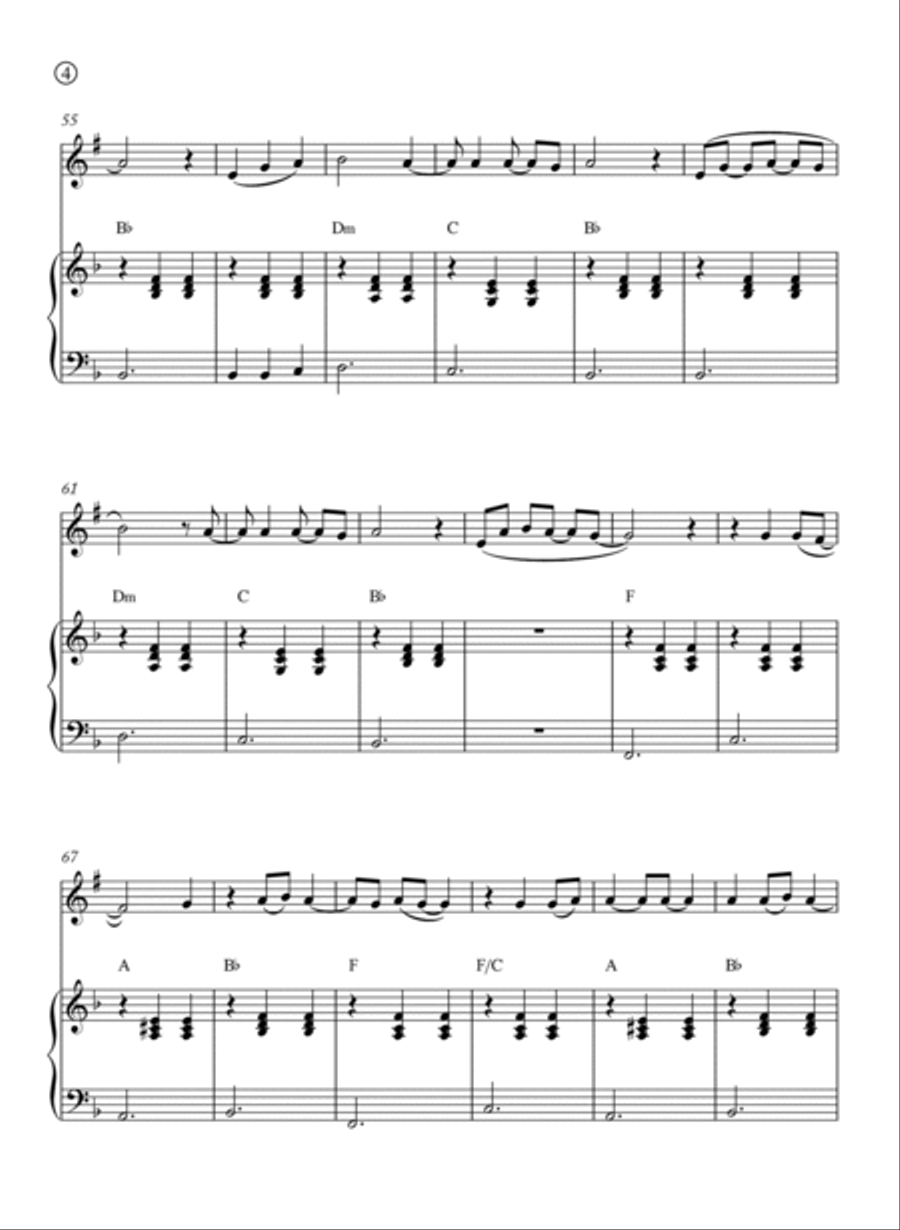 Je Te Laisserai Des Mots B-Flat Clarinet scores gallery preview page 4