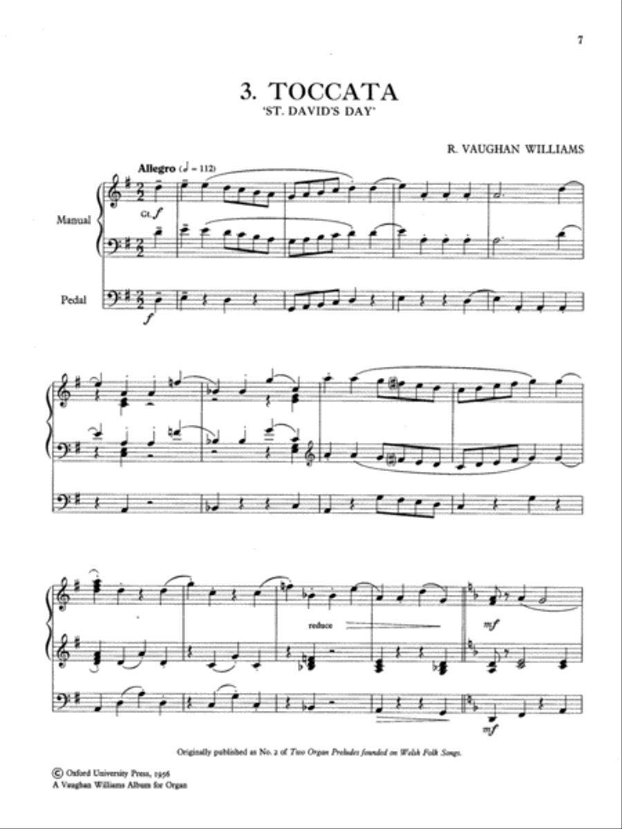 A Vaughan Williams Organ Album Organ scores gallery preview page 3